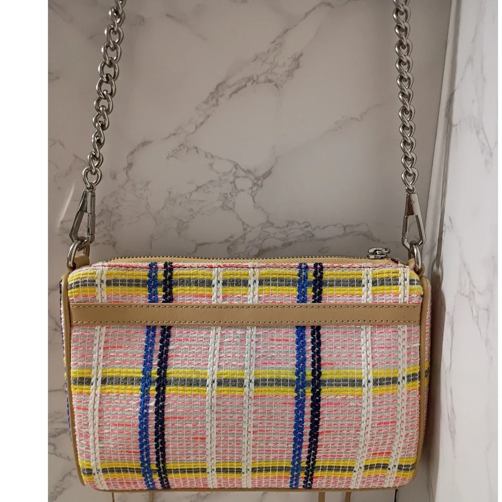 REBECCA MINKOFF Mini M.A.C. Pink Tweed Crossbody Bag - NWOT